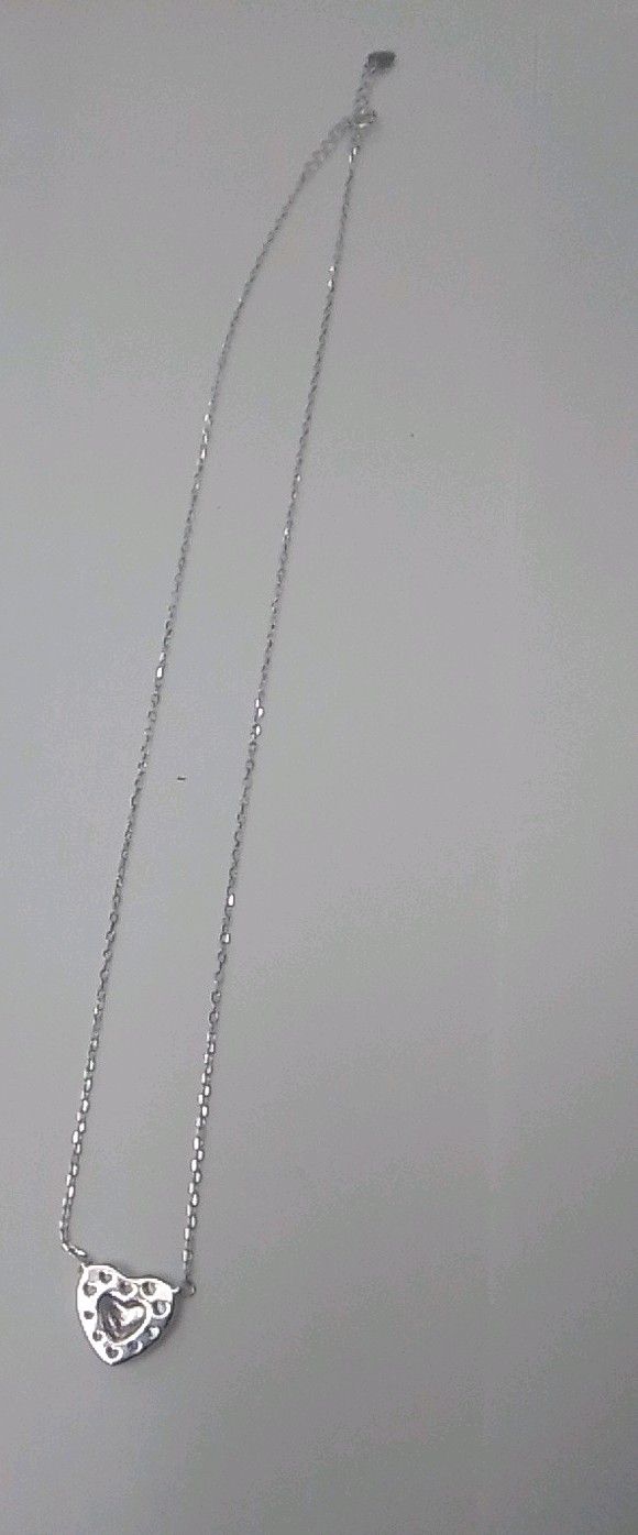 Sterling Silver 925 Ladies Mother Of Pearl Heart Necklace