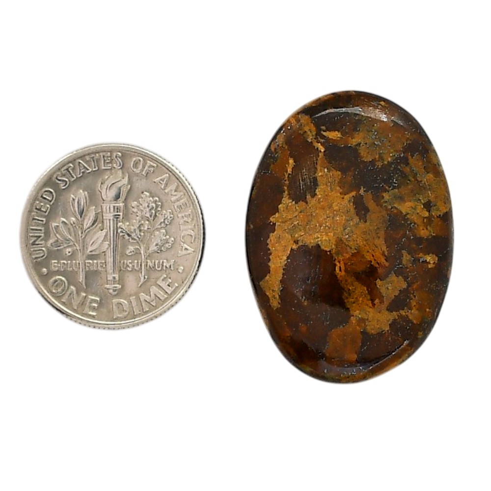 Natural Bronzite 20×28.1×5.8 mm Oval Shape Polished Gemstone LS96-05895