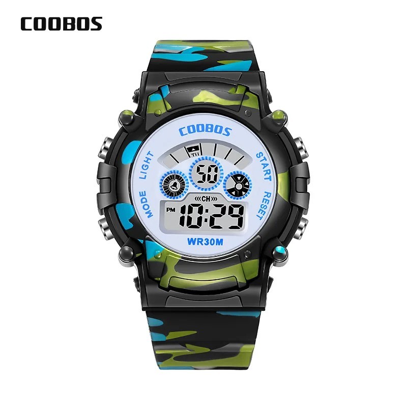 Kids Children Boys Girls Colour Digital Sports LED Wrist Watch Watches UK