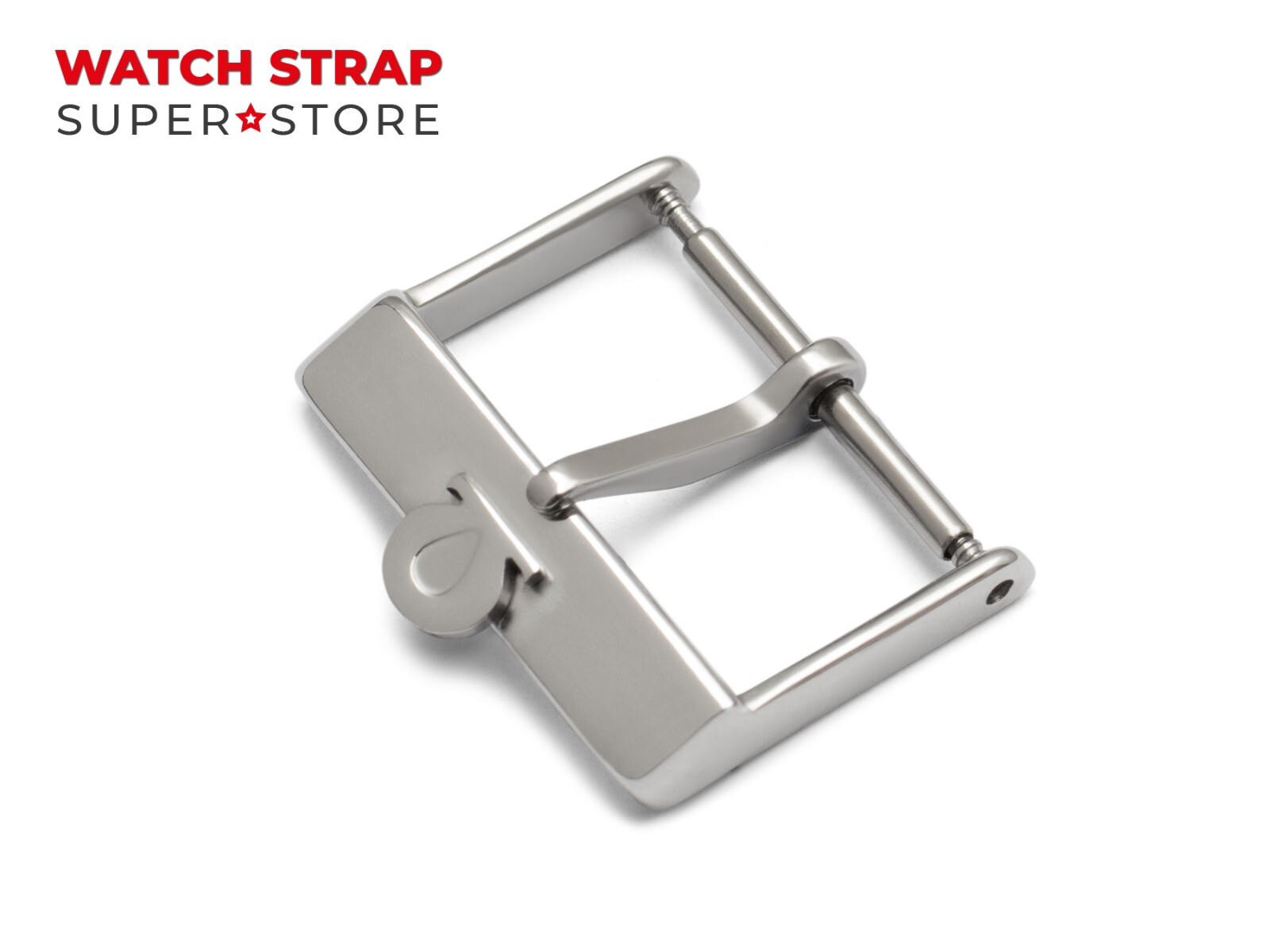 Silver 16mm Tongue Vintage Buckle For OMEGA Leather Watch Strap Band Clasp Pins