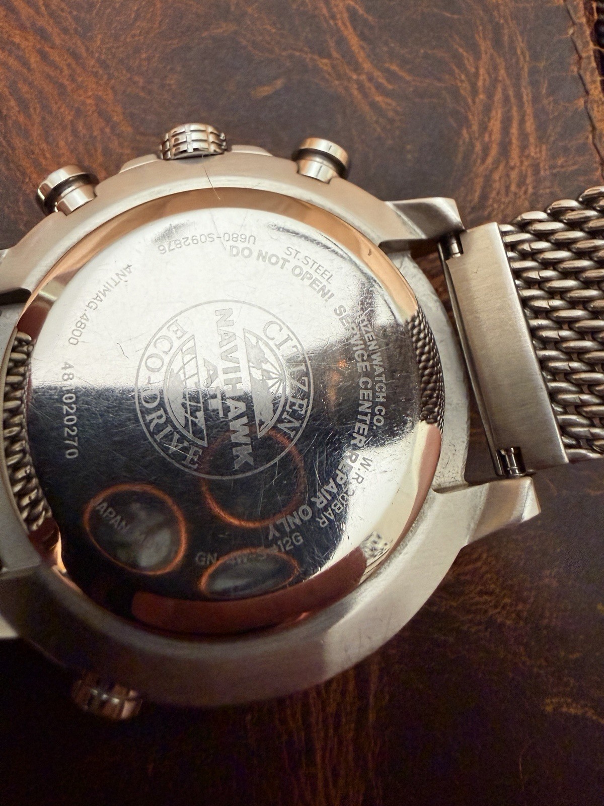 Atomic Pilot Watch Solar Eco-Drive Mesh Bracelet JY8030