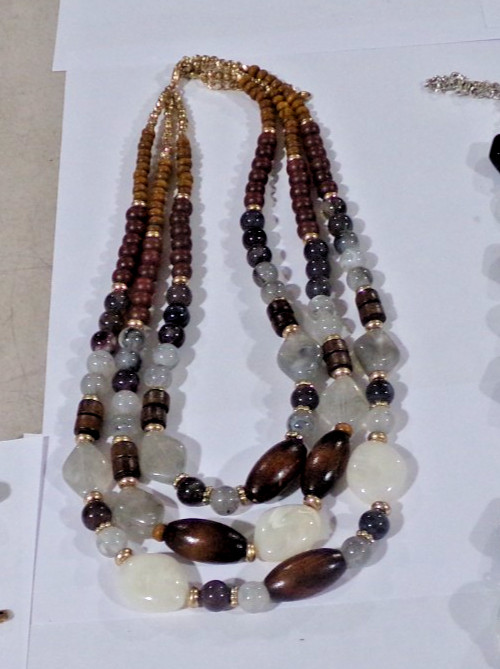 Vintage Mixed Lot of 5 BEADED NECKLACES as pictured