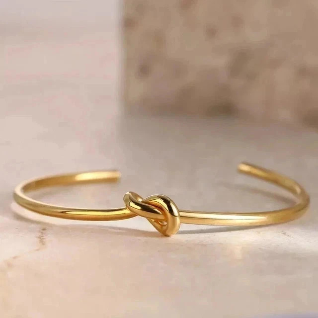 Twisted Texture Open Cuff Women’s Bangle Bracelet 14k Yellow Gold Plated 7″