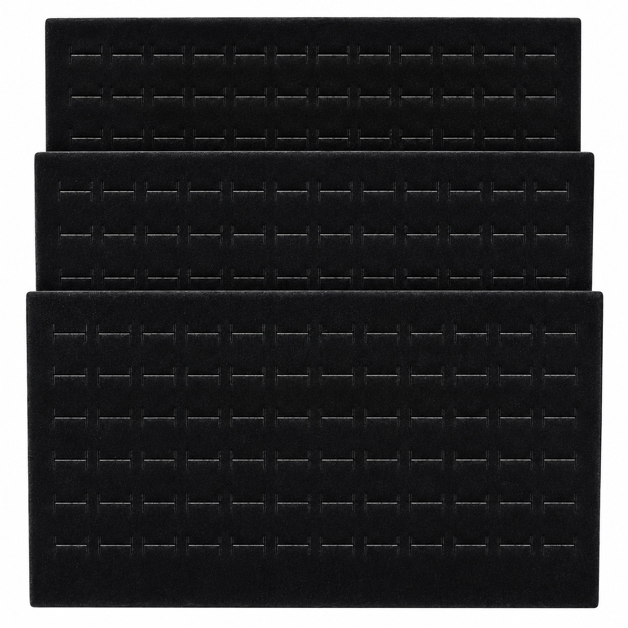 888 Display USA 72 Slot Black Jewelry Travel Ring Inserts Display Pads