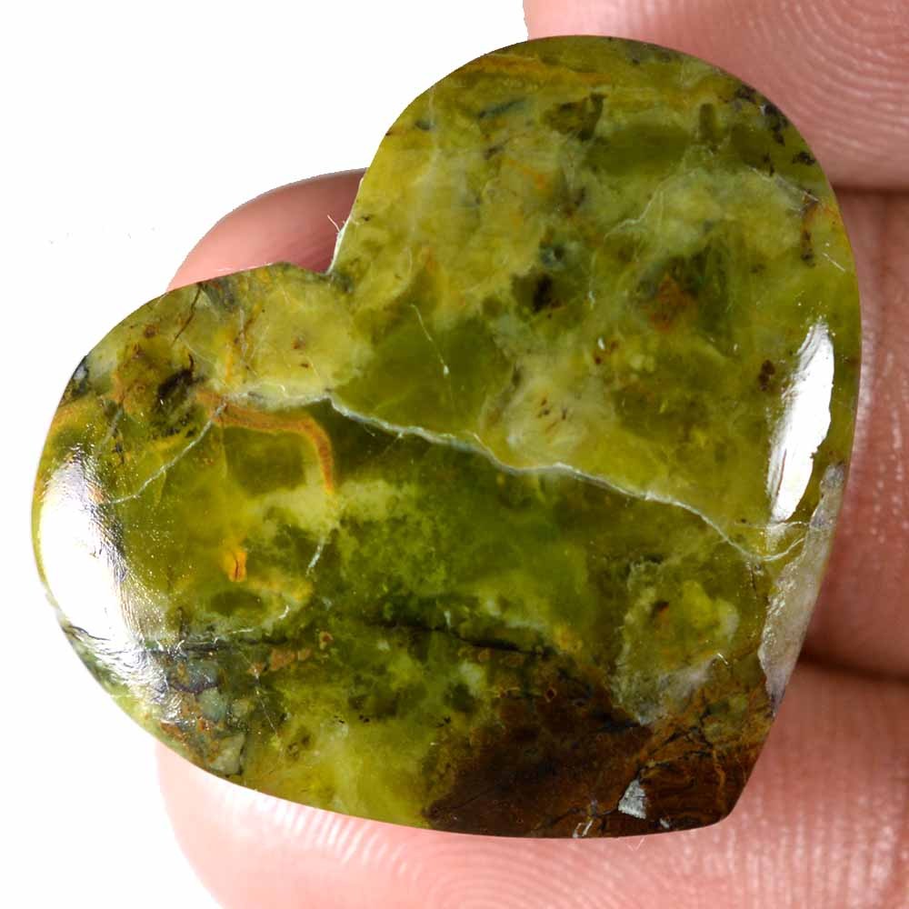 34.15 Cts 100% Natural Green Opal Cabochon 26 x 31 mm Australian Gemstone WZ62