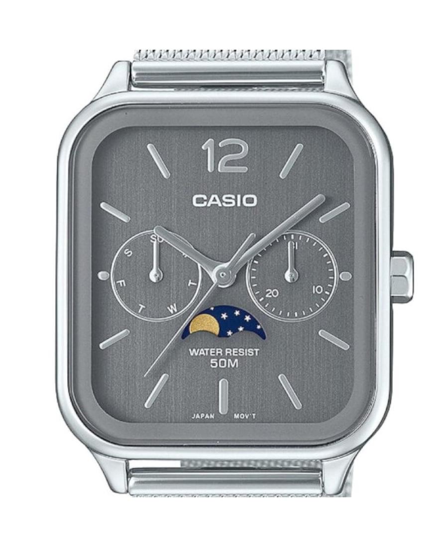 CASIO Men Analog Quartz Casual Watch Classic Dress Silver color Dial Waterproof