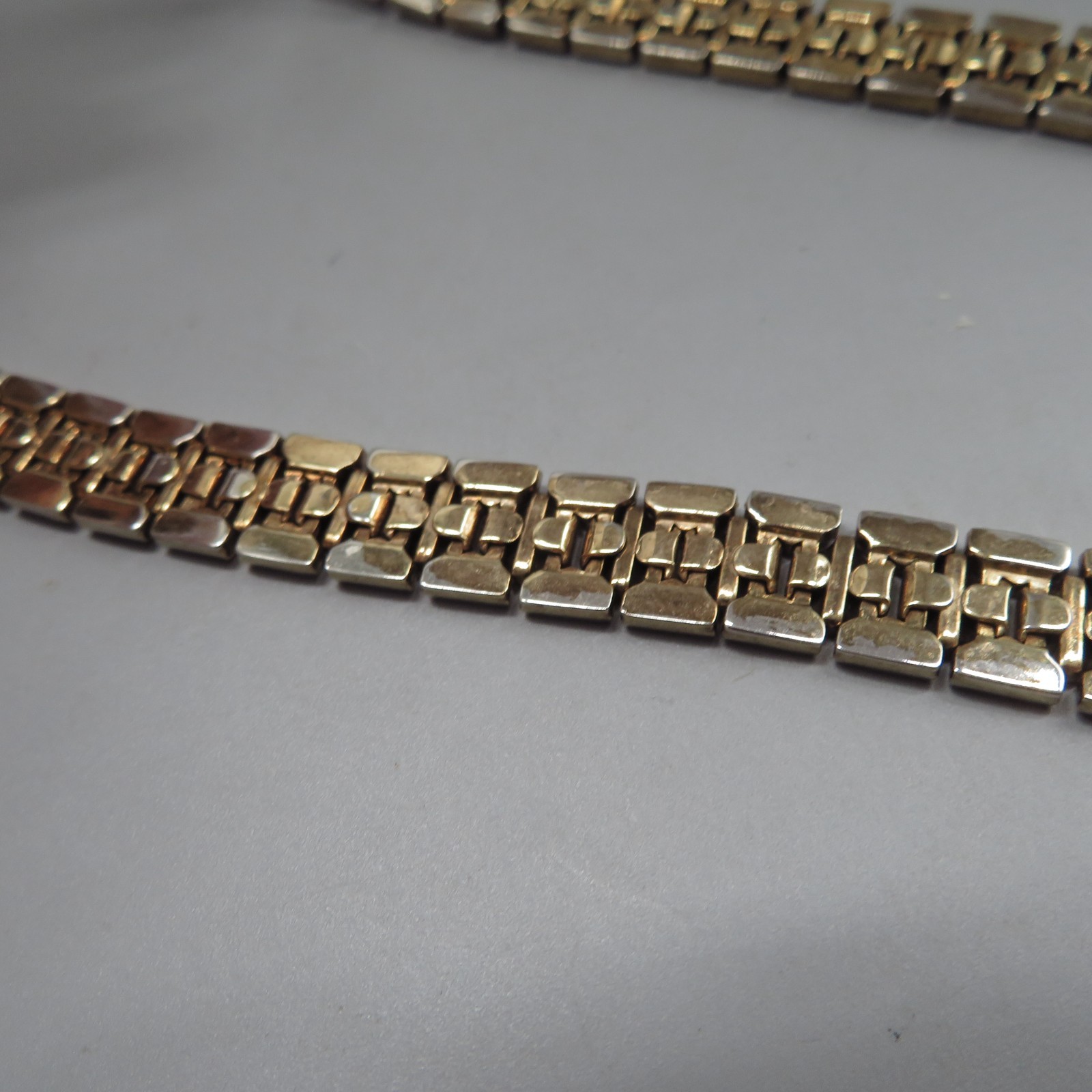 Crown Trifari lariat tie Necklace snakeskin honeycomb Alfred Phillipe VTG AS IS