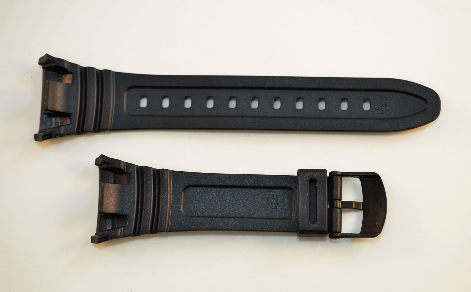 Genuine Casio Watch Band Strap Black Rubber ILLUMINATOR W-96H-1BV W-96-2AVH