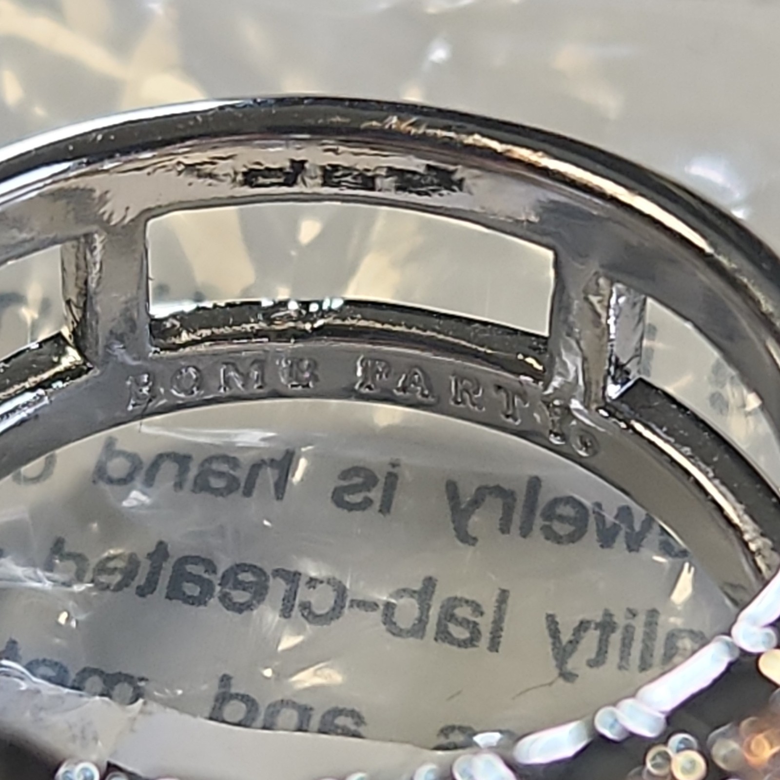 BP RBP7779 “It Was Always Meant To Be” Smokey Topaz CZ On Rhodium Plated Sz 9