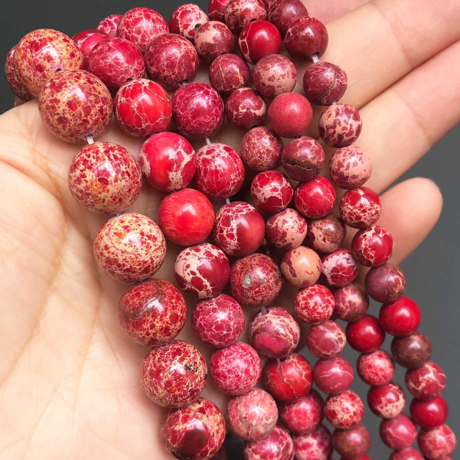 Series I lot natural gemstone spacer loose beads 4mm 6mm 8mm 10mm 12mm stone DIY