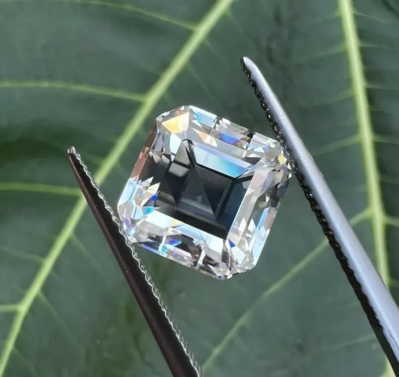 CERTIFIED 1.05 Ct Earth-Mined Natural Diamond asscher cut LOOSE VVS1/ 5.5 mm