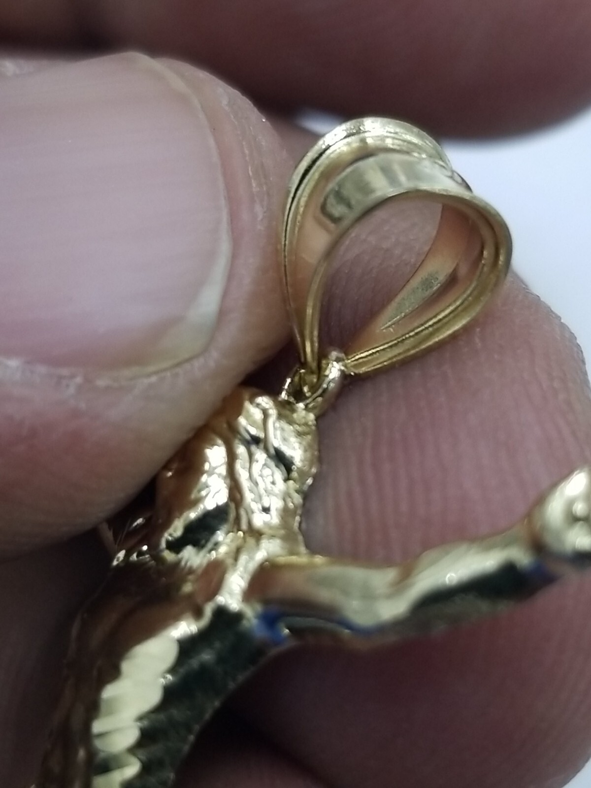 10KT Jesus Body Cross Gold Pendant – 4mm Bail, Genuine & Authentic