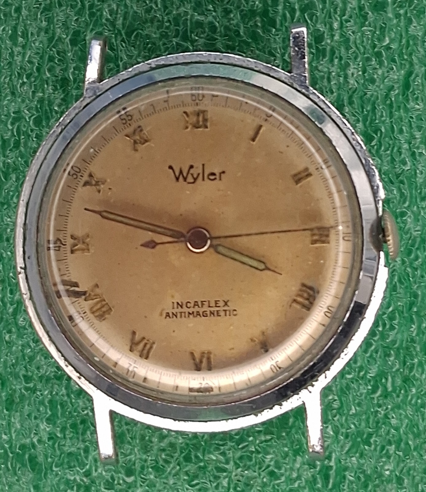 Lot W40 Mens Wyler Military Manual Wind Up Movement Vintage Watch Parts