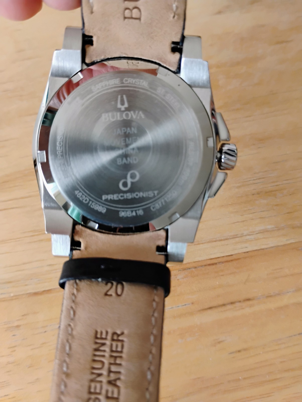 Bulova Precisionist (96B416) 262kHz Men’s Watch, Gray Dial, Sapphire Crystal