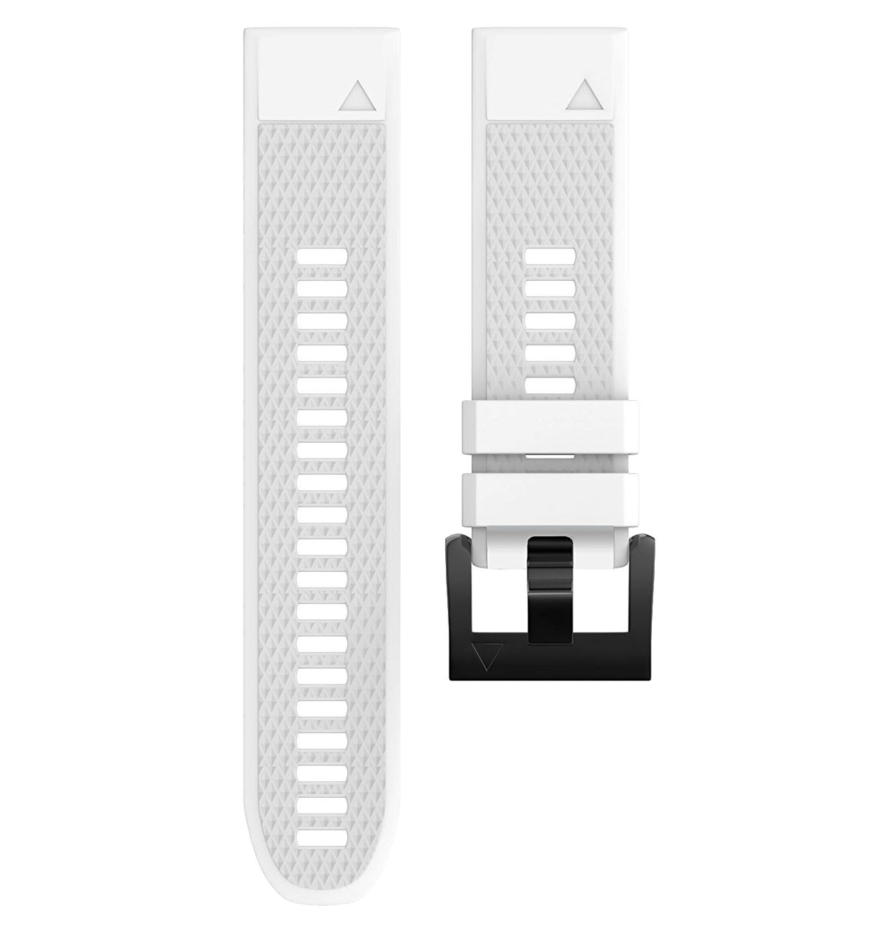 General Brand Silicone Band Strap for Garmin Fenix 5, White, 22mm
