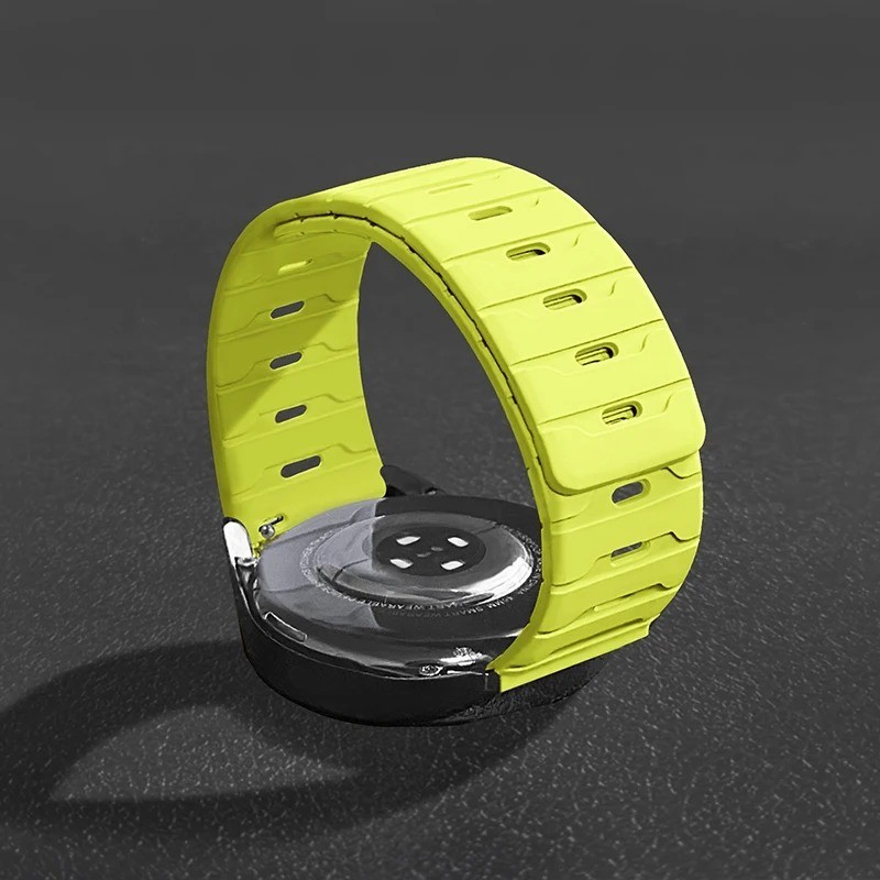 Silicone Magnetic Loop Watch Band for Samsung Galaxy Watch 7/6/5/4 Huawei GT Str