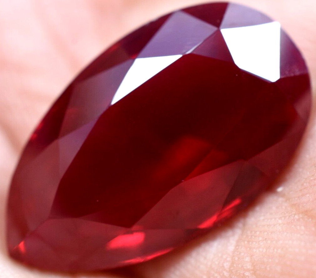 Natural 25.00 Ct Blood Red Ruby Mozambique GGL Certified Loose Gemstone