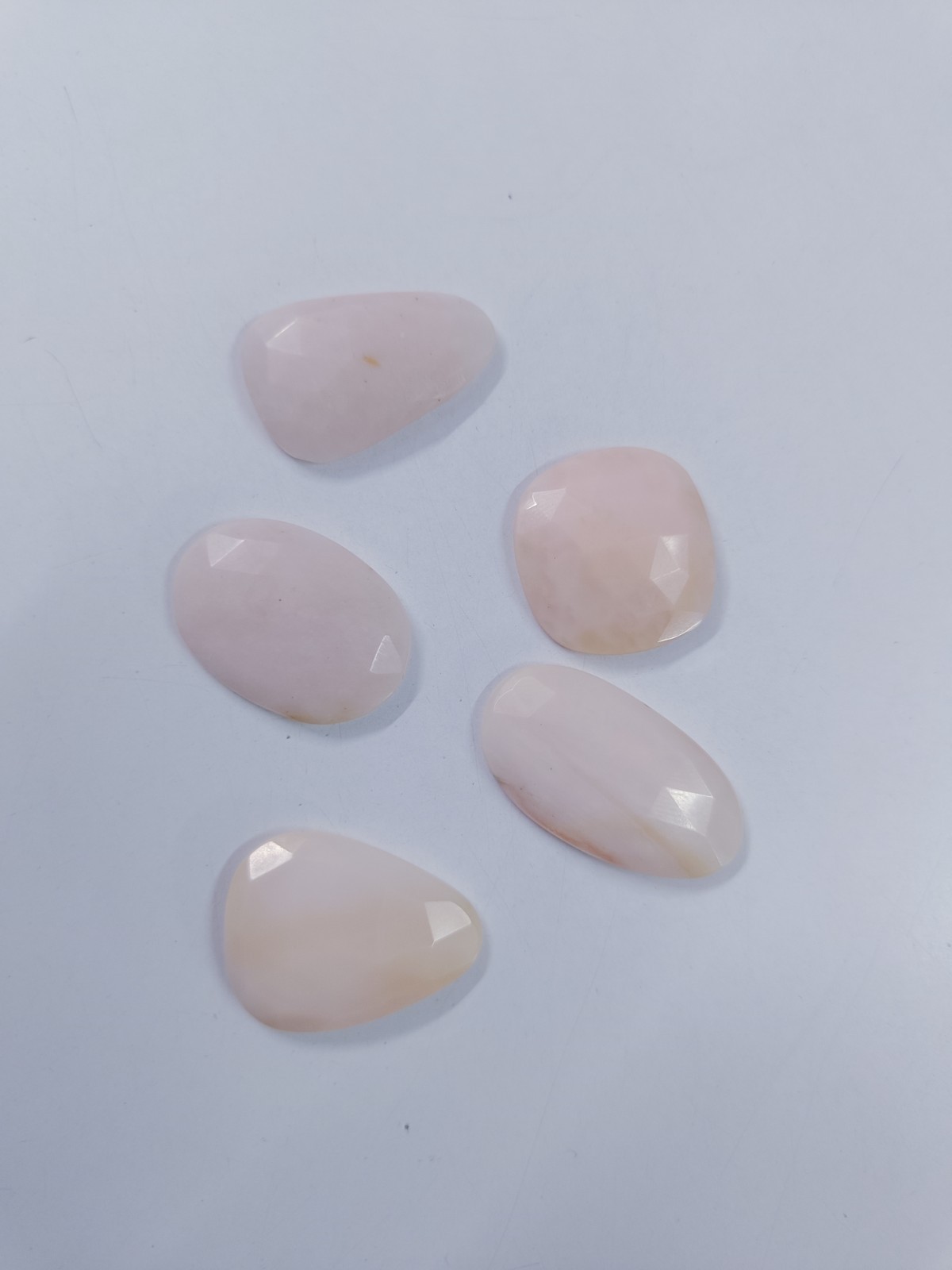 Pink Opal Pink Color Fancy Shape Rose Cut 5 Pc. 71 Ct Natural Gemstone