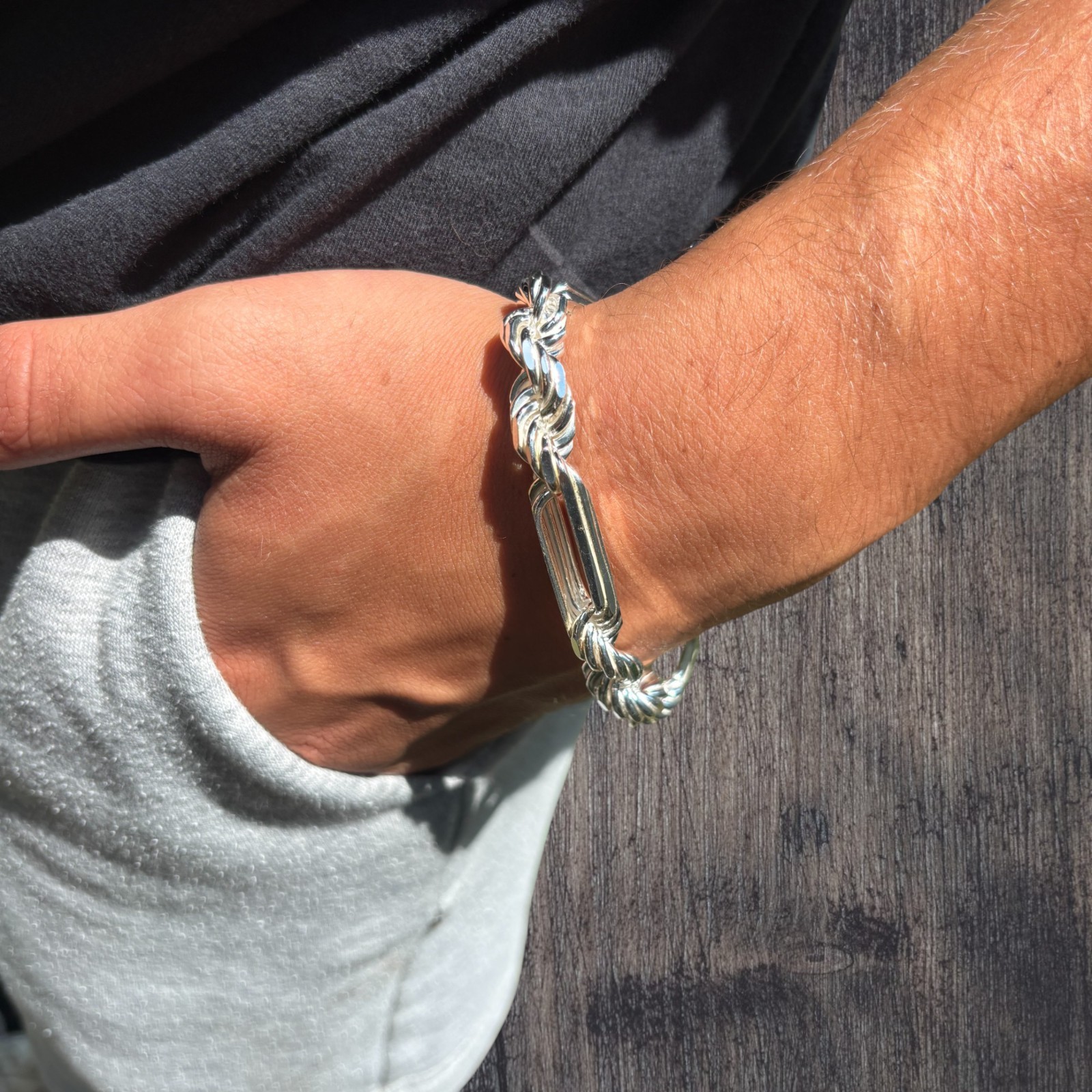 10mm Figarope Milano Bracelet – Solid 925 Sterling Silver Or 14k Gold Vermeil