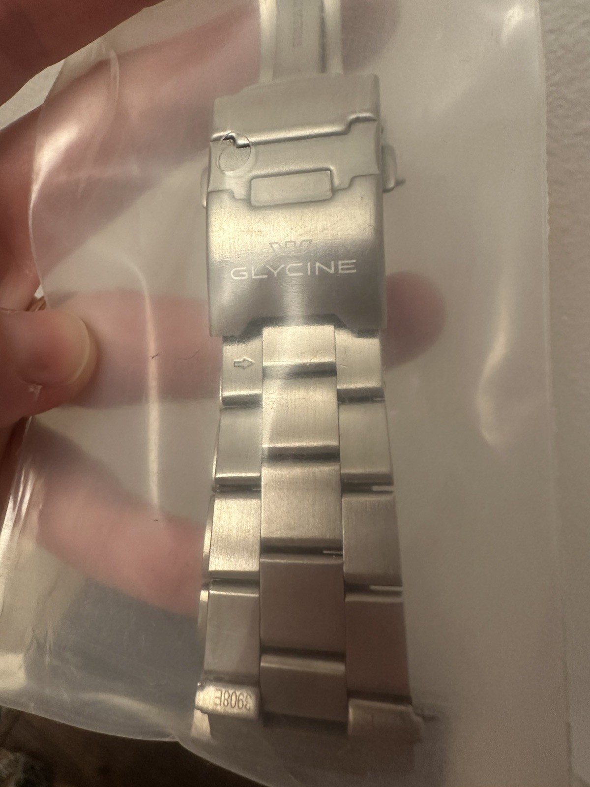 Glycine Combat Sub GL0388 watch w/ Box, Papers, xtra bracelet & coke bezel. MINT