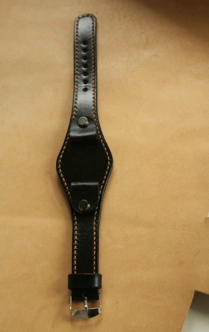 Handmade18 19 20 22 23 24 mm WATCH STRAP Watch BAND black watch band /1 keychain