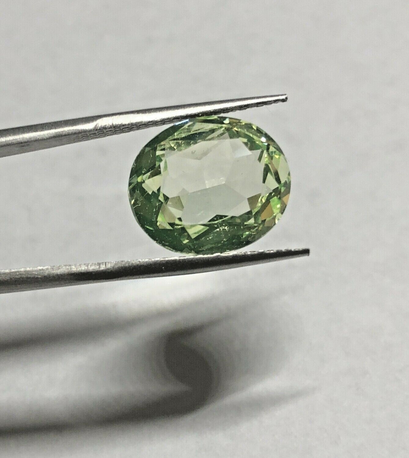 Synthetic Lab Created Spinel Peridot 14mm x 12mm Oval Loose Stone