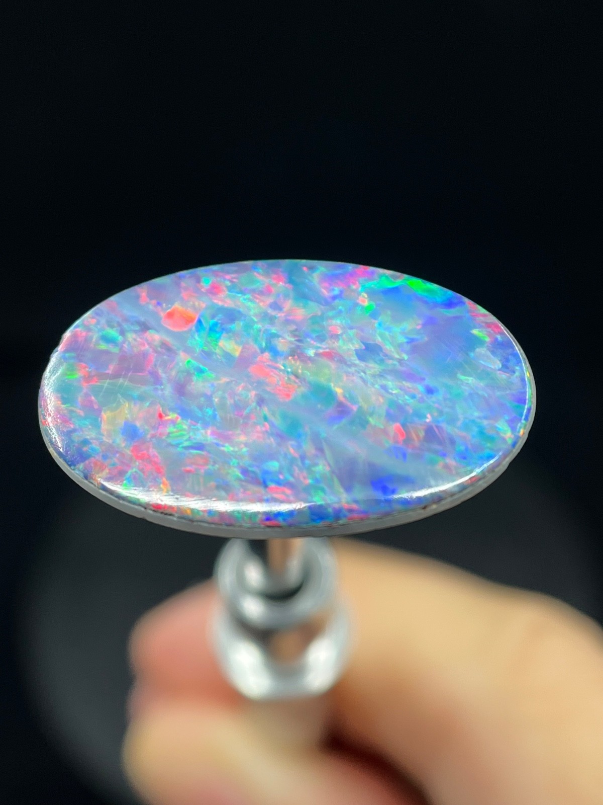 Australian Opal – Lightning Ridge – 10.26C – Natural – Doublet – #121