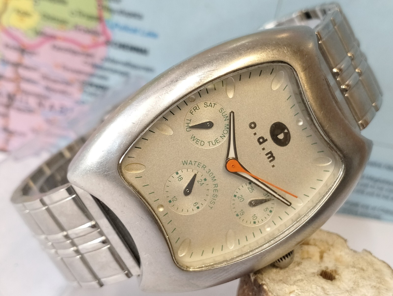 O.D.M. MULTIFUNCTION QUARTZ SILVER DIAL 840803 JAPAN MEN’S FULL WORKING VINTAGE