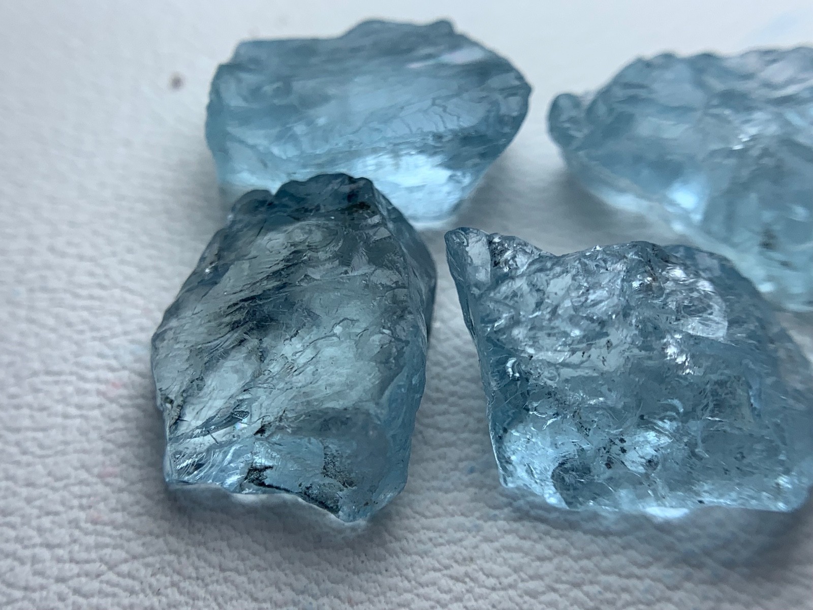32 Carats Gorgeous Nice Color Aquamarine lot from Mozambique