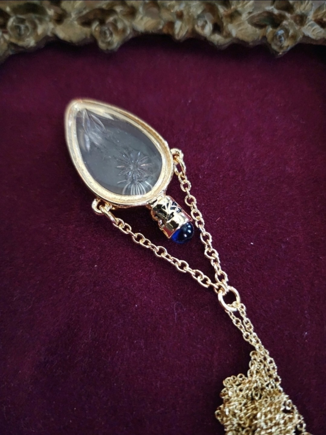Camphor Style Glass Bottle Lariat Necklace Co