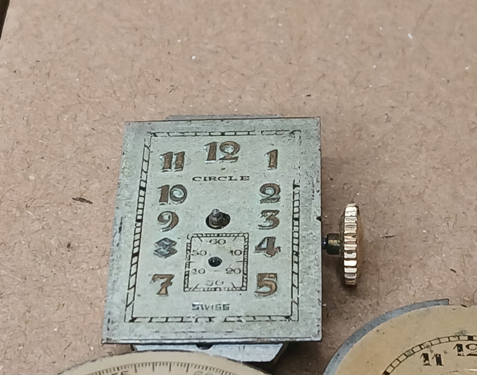 Vintage Watch Movement Lot Benrus Westfield Windsor Sperina Saxony 10pc Parts