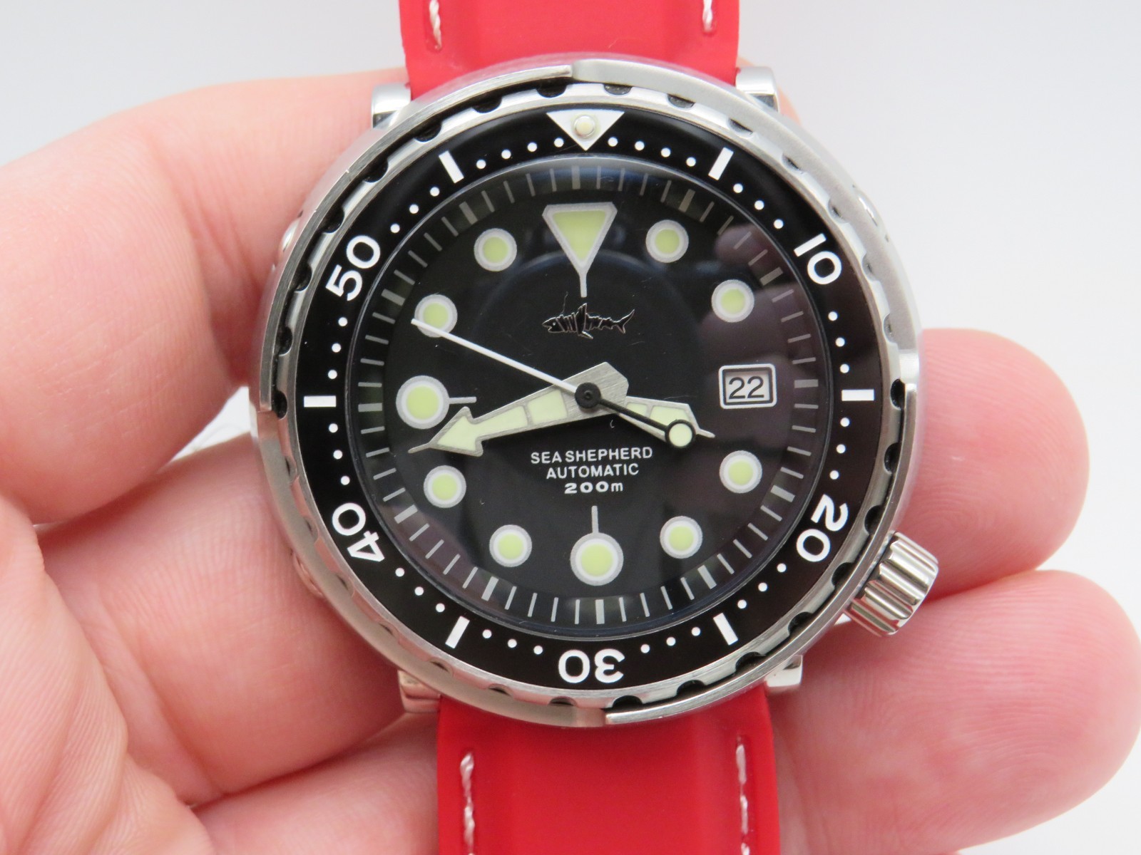 Heimdallr Sharkey Tuna Sea Shepard NH35 Automatic Dive Watch Stainless Steel