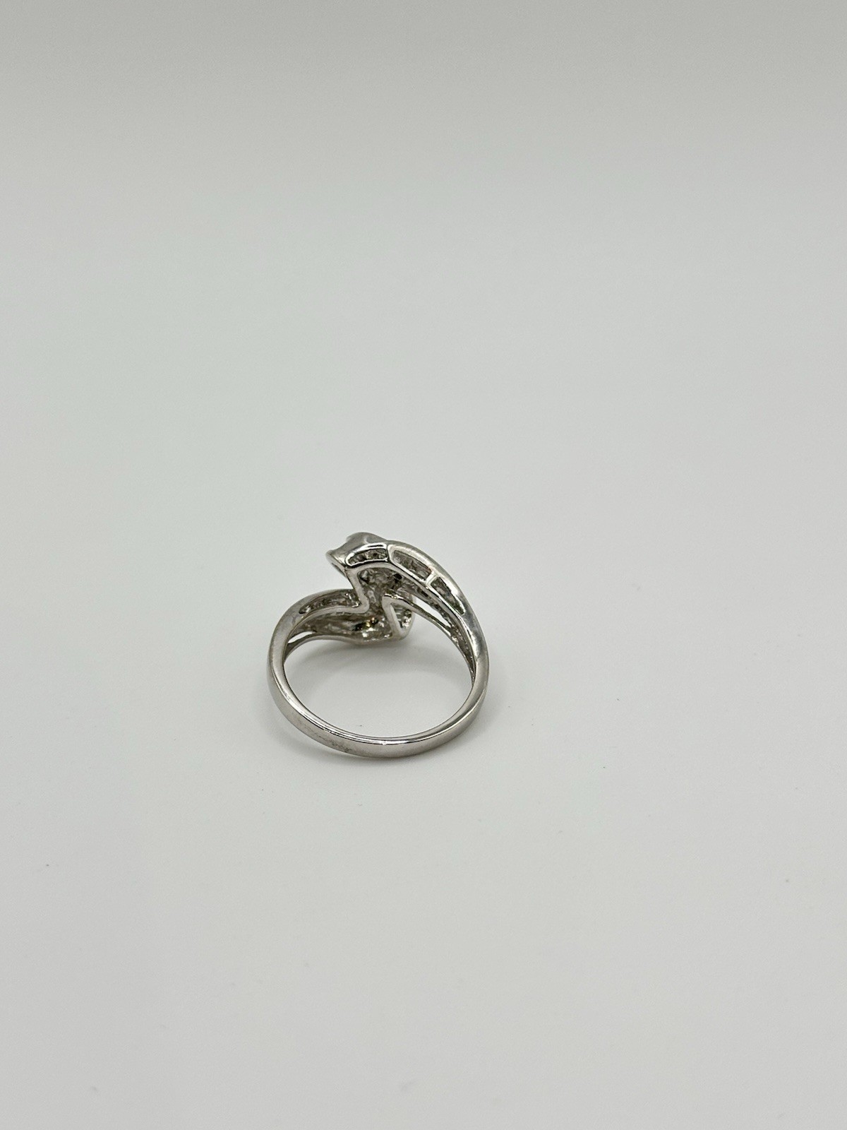 1/2ct Total Weight Natural Diamond Cluster Right Hand Ring 14k White Gold Size 8