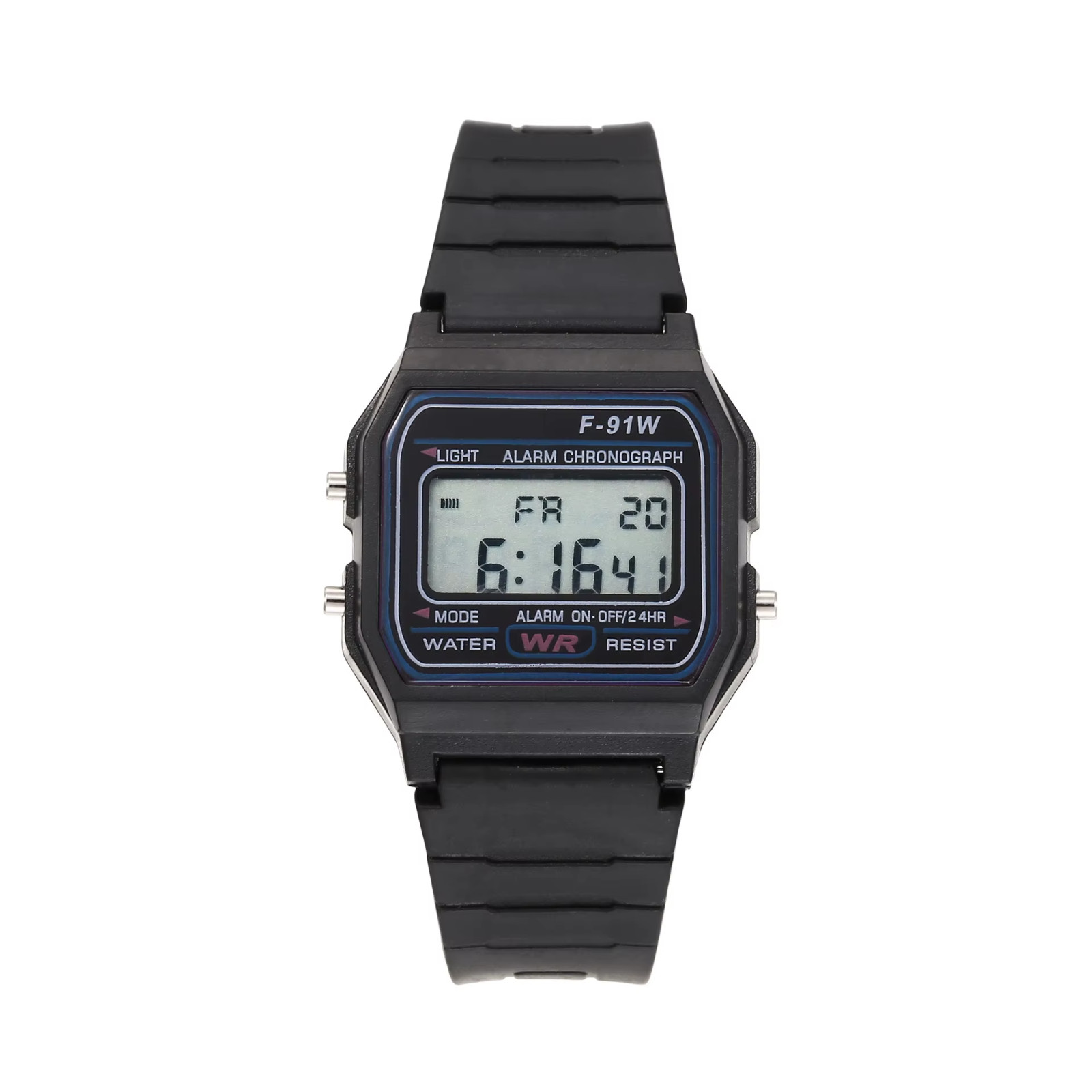 Kids Digital LED Sports Watch Alarm Stopwatch Rubber Strap F91W Style
