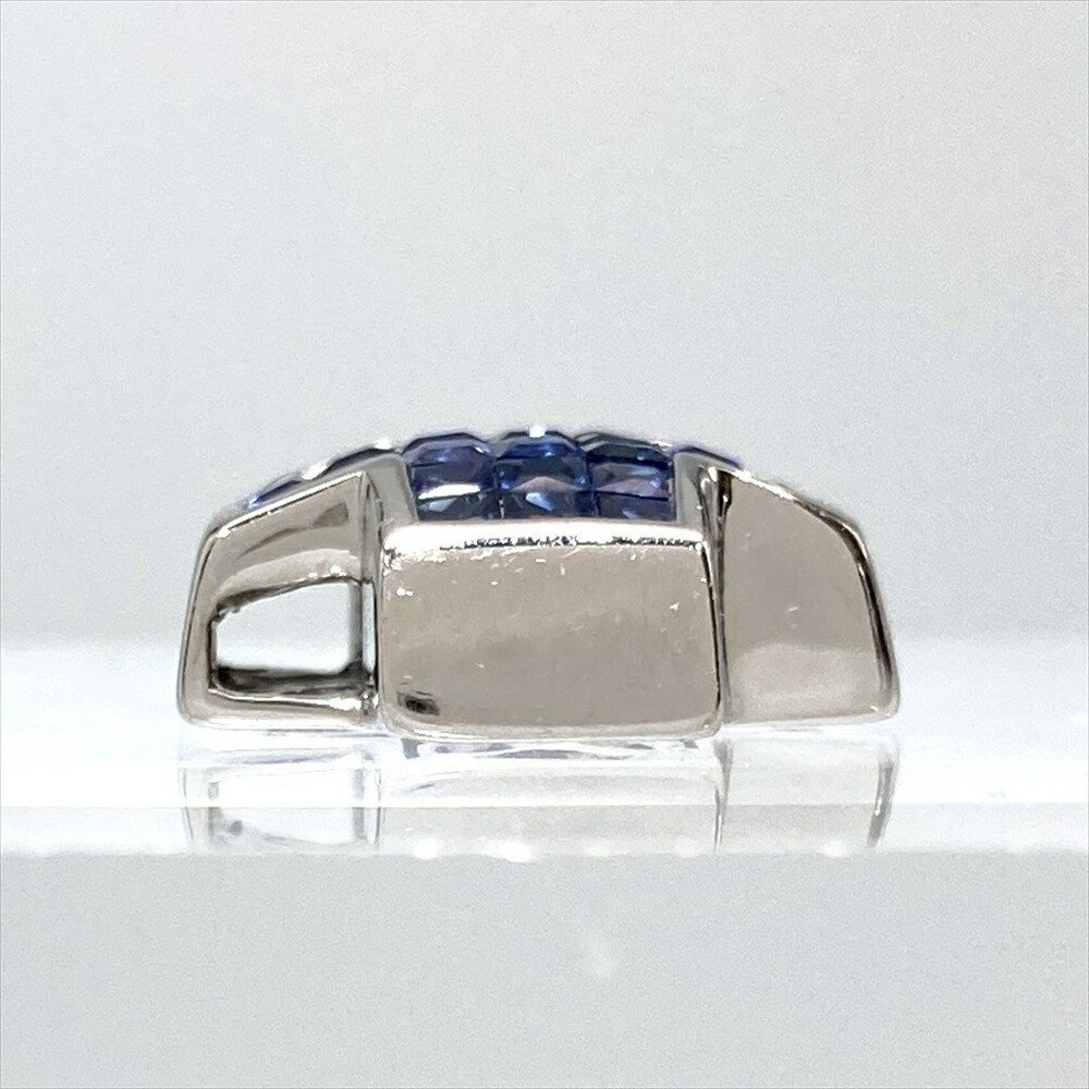 Masumi Kasahara Les Essentiels Mystery Setting Cross Pendant Sapphire K18WG