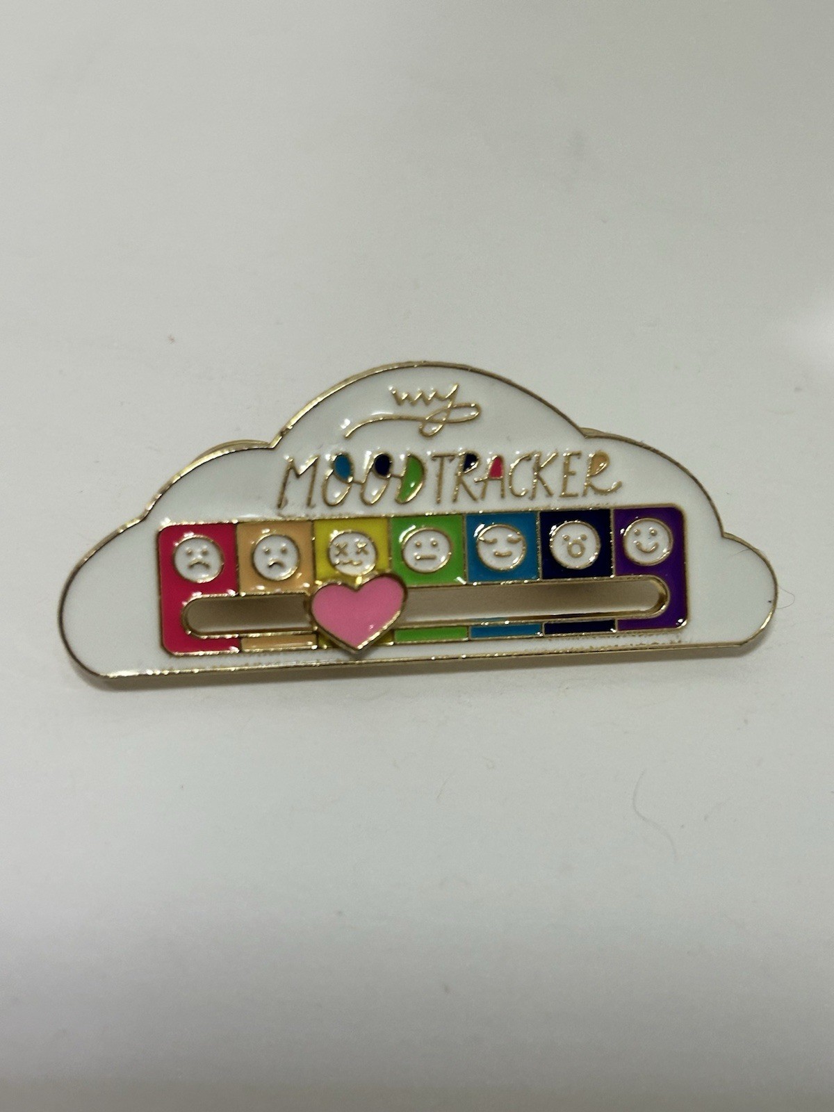 2-My Mood Tracker on a Cloud Enamel Pin | Express Your Emotions with a Heart