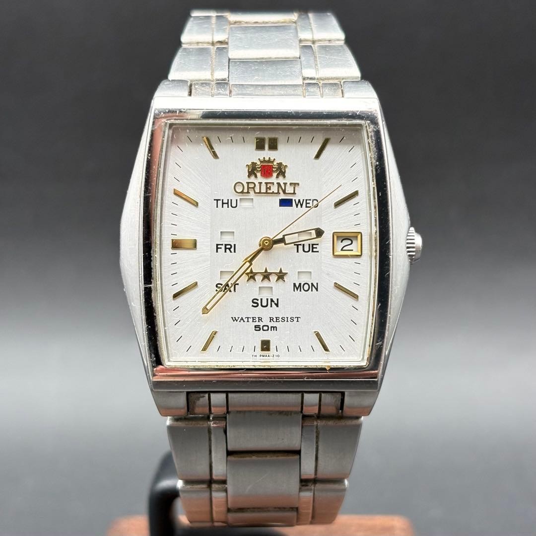 Working ORIENT Automatic Wind Wristwatch Three Star PMAA C2