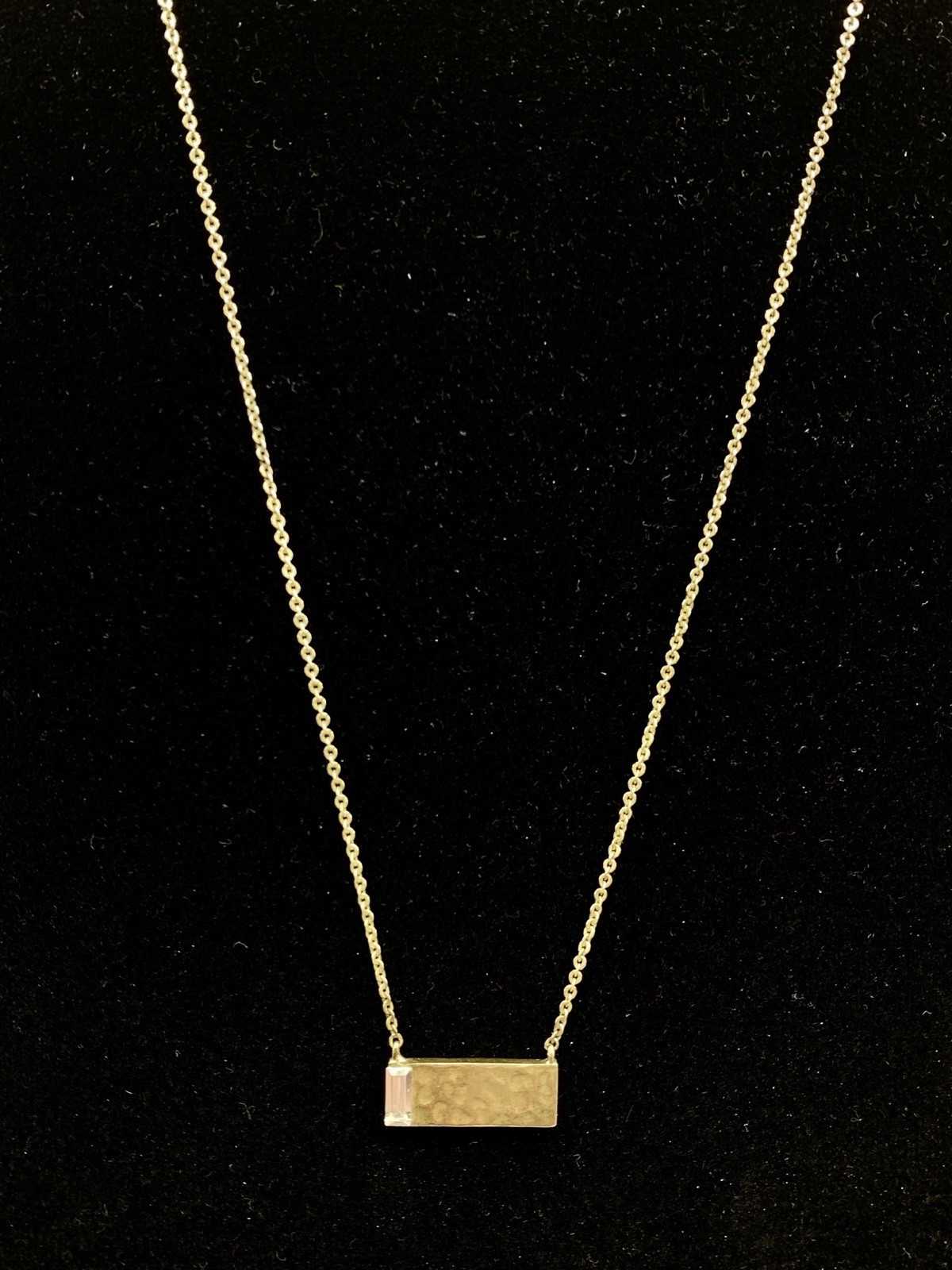 Silpada KR Crossbar Swarovski Crystal Brass Necklace 15″ With A 2″ Extender