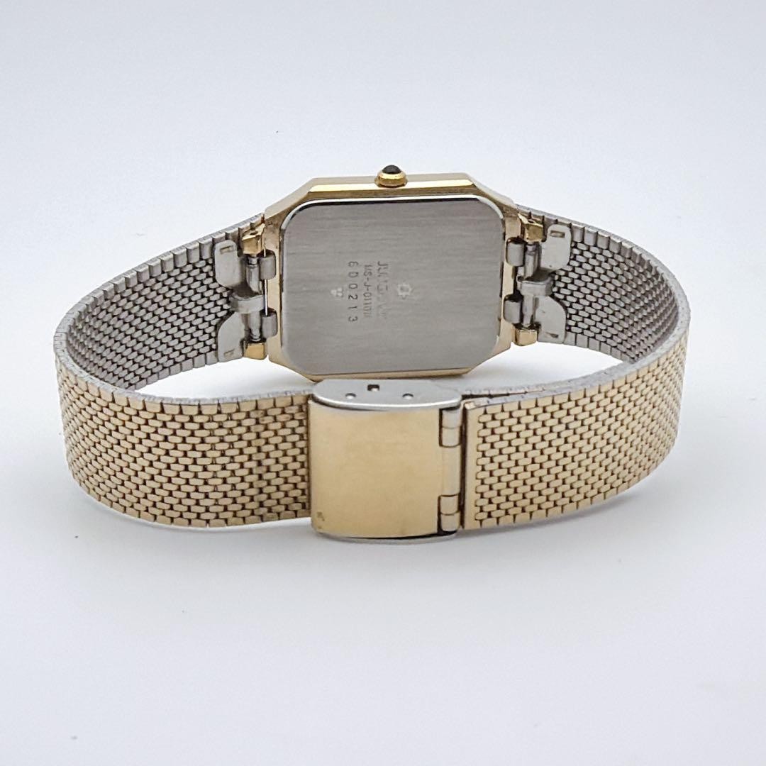 Junghans Men’s Gold Rectangular Octagon Quartz Watch 27mm Auto Vintage Condition