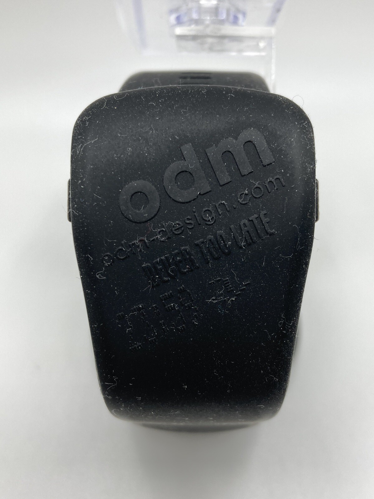 ODM Design 60 Second Men’s Black Date Dial Silicone Watch New Batt