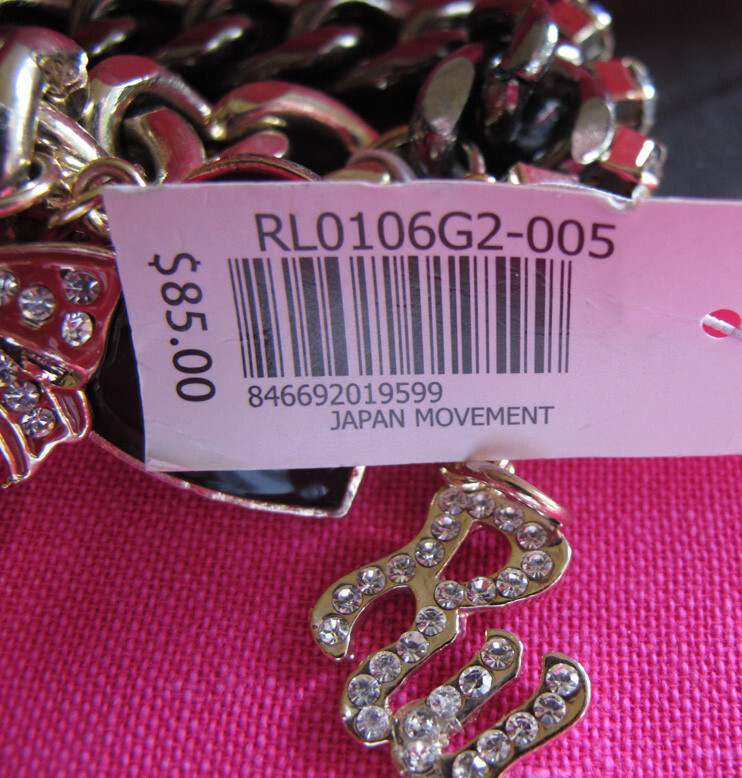 Rocawear VALENTINE HEART watch-charm bracelet~NWT~REDUCED~NEW IN BOX $85 FREE H