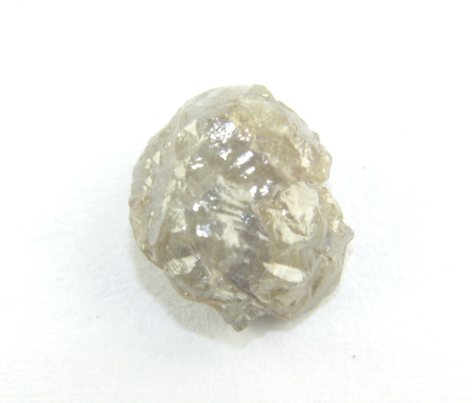 1.63 CTS NATURAL REAL RAW UNCUT GREY ROUGH DIAMOND 7.69×6.73×4.52 MM