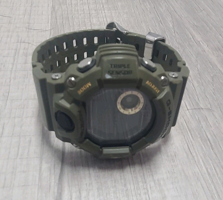 Casio G-shock Master of G Rangeman Green w/Negative Digital Display: GW9400