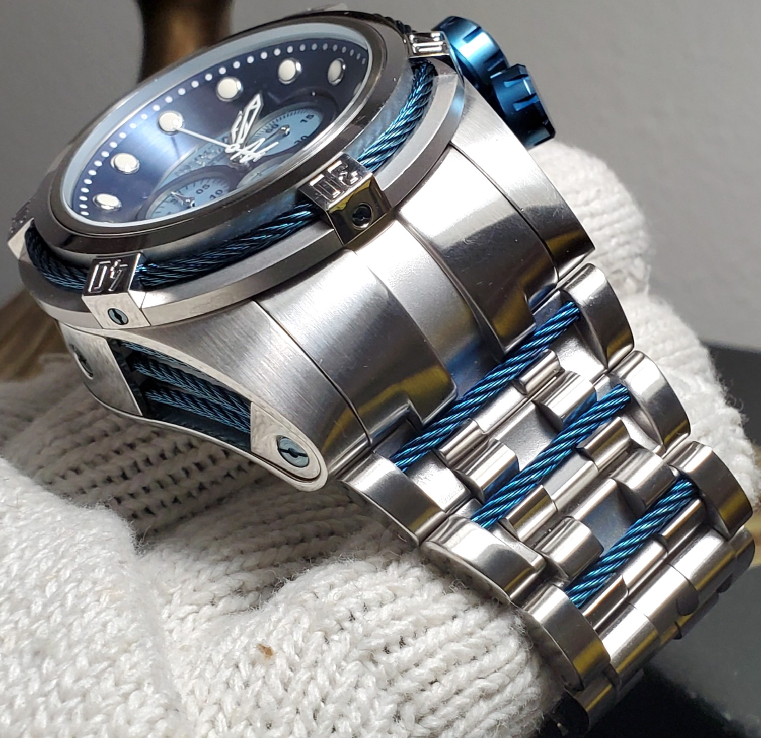 INVICTA RESERVE BOLT ZEUS SWISS CHRONO RONDA Z60 MEN’S WATCH 53mm MOP #12728