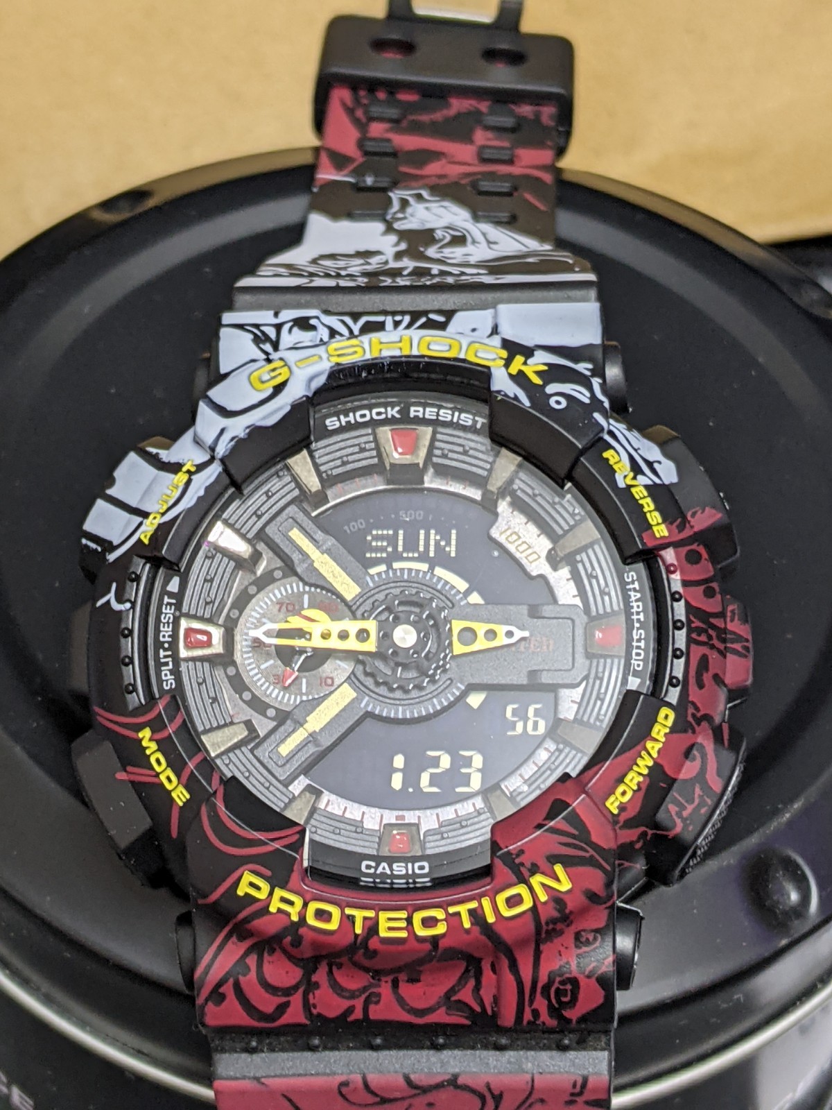 Casio G-Shock GA-110JOP-1A4 One Piece Limited Edition Watch Box & Papers