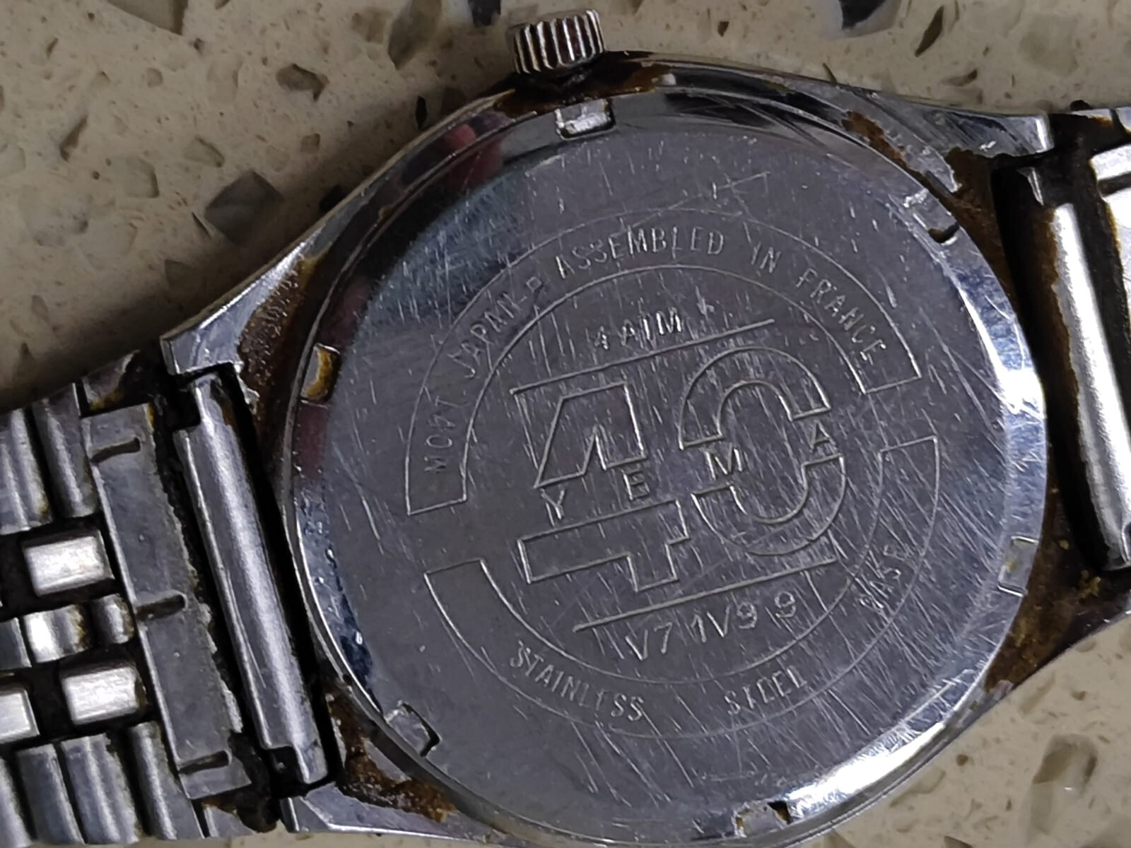 Vintage Yema Paris V7 1V99 Working Used 34mm