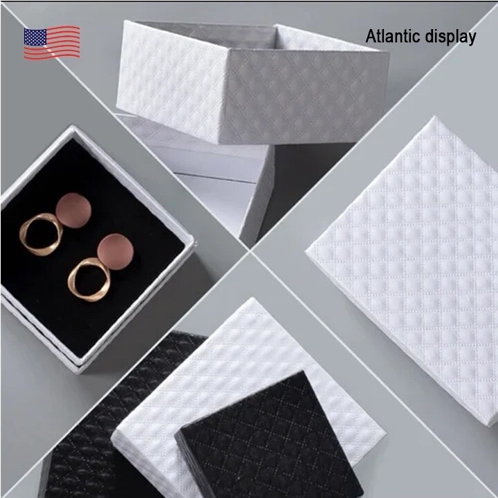 Multi colored Jewelry Boxes (Precut Foam) 12 pack for Rings/necklace and more