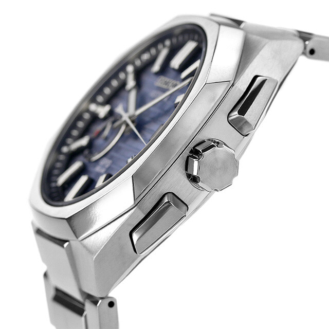 SEIKO ASTRON SBXD013 NEXTER Titanium GPS Radio Solar Watch Blue Gray Dial 41.2mm