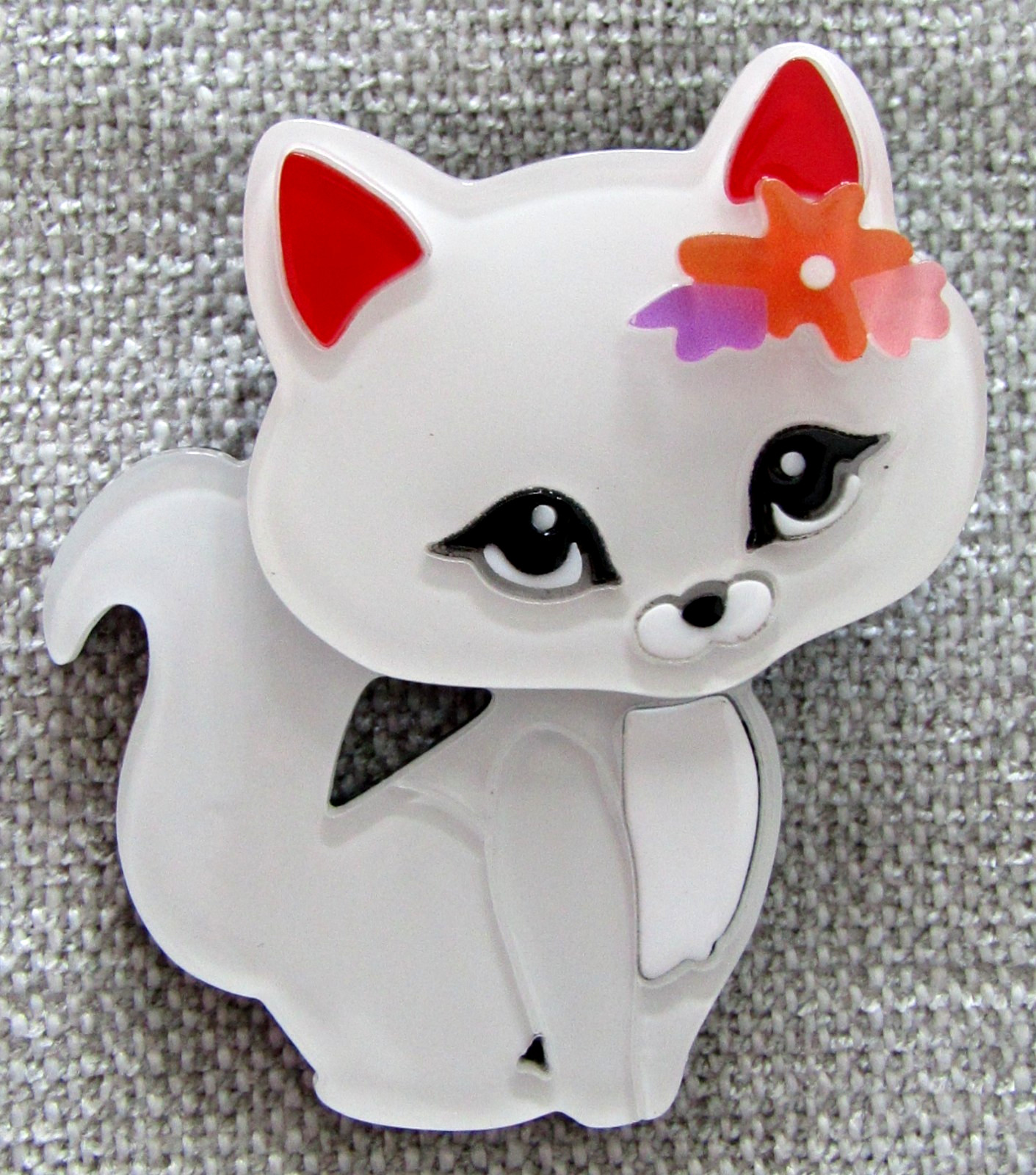 Acrylic Modern Cat Brooch-3D Beautifully Crafted Mixed Assortment * YOU CHOOSE *