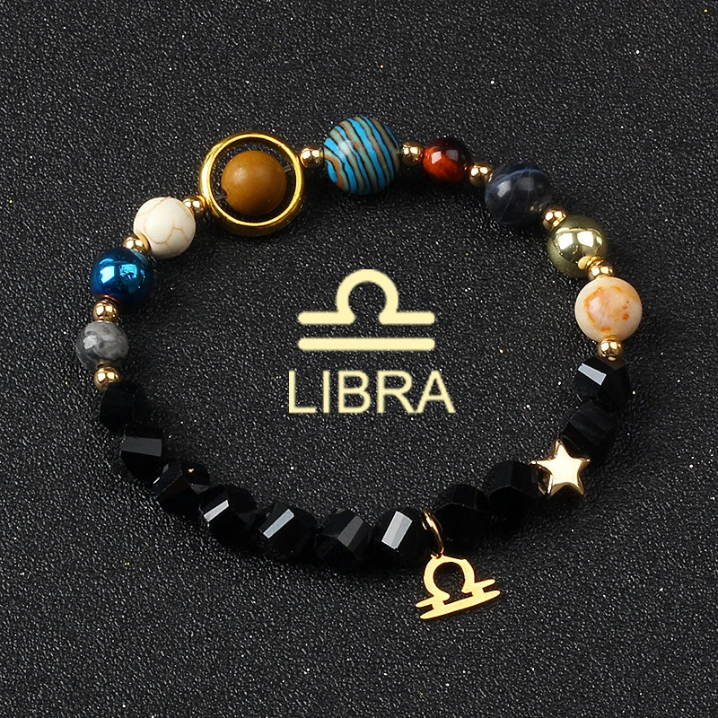 Women Stone Beaded Bracelet Round Layered Mixed Tone Adjustable Strand Jewelry